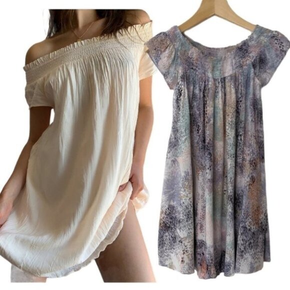 Aritzia Talula Horatio Off-the-Shoulder Mini Dress - Picture 1 of 4